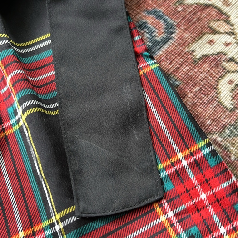 J. Crew Factory Tartan Bow Neck Top - Picture 4 of 6